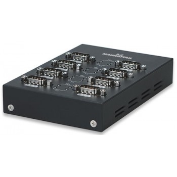 Manhattan Convertidor USB - Serial, 8 Puertos RS-232, Negro - Envío Gratis