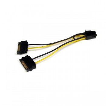 StarTech.com Cable Adaptador de Alimentación SATA a Tarjeta de Video PCI Express, 15cm - Envío Gratis