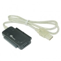 X-Media Adaptador USB 2.0 Macho - IDE/SATA Macho, Negro - Envío Gratis