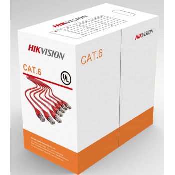 Hikvision Bobina de Cable Cat6 UTP, 305 Metros, Negro - Envío Gratis