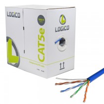 Logico Bobina de Cable Cat5e UTP, 305 Metros, Azul - Envío Gratis