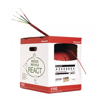 Honeywell Bobina de Cable para Alarma de Incendios 4307-8604/1000, 4 Conductores, 305 Metros, Rojo - Envío Gratis