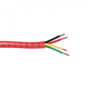 Honeywell Bobina de Cable para Alarma de Incendios 4101-1104/1000, 4 Conductores, 305 Metros, Rojo - Envío Gratis