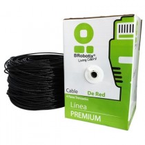 BRobotix Bobina de Cable Cat6 UTP, 305 Metros, Negro - Envío Gratis