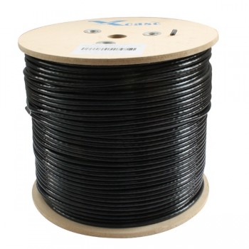 X-Case Bobina de Cable Cat6 UTP 4 Pares, 305 Metros, Negro - Envío Gratis