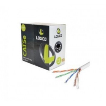 Logico Bobina de Cable Cat5e UTP, 308 Metros, Blanco - Envío Gratis