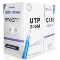 Enson Bobina de Cable UTP Cat6 4 Pares, 305 Metros, Gris - Envío Gratis