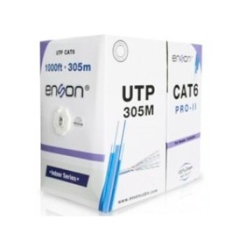 Enson Bobina de Cable UTP Cat6 4 Pares, 305 Metros, Gris - Envío Gratis