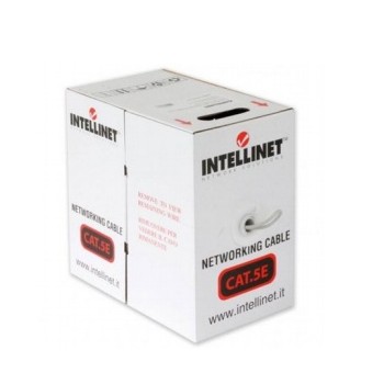 Intellinet Bobina de Cable Cat5e UTP, 100 Metros, Gris - Envío Gratis