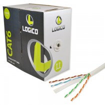 Logico Bobina de Cable Cat6 UTP C6EU2802, 305 Metros, Blanco - Envío Gratis