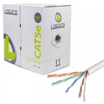 Logico Bobina de Cable Cat5e UTP, 305 Metros, Blanco - Envío Gratis