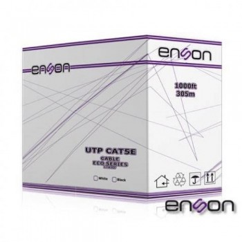 Enson Bobina de Cable UTP Eco Cat5e, 305 Metros, Blanco - Envío Gratis