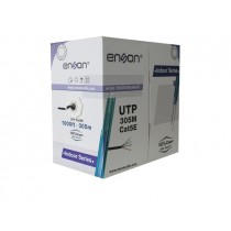 Enson Bobina de Cable Cat5e UTP 100% Cobre para Interiores, 305 Metros, Negro - Envío Gratis