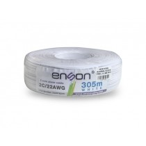 Enson Bobina de Cable Alarma 33201W305 2C/22W PRO-II, 305 Metros, Blanco - Envío Gratis
