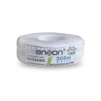 Enson Bobina de Cable Alarma 33201W305 2C/22W PRO-II, 305 Metros, Blanco - Envío Gratis
