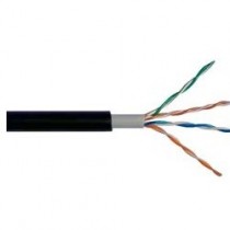 Enson Bobina de Cable Cat5e UTP Pro-II para Exteriores, 305 Metros, Negro - Envío Gratis