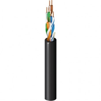 Belden Bobina de Cable Cat5e UTP de 4 Pares, Negro - Precio por Metro - Envío Gratis