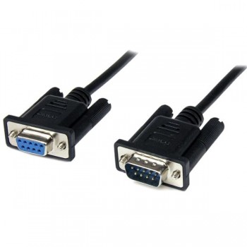 StarTech.com Cable Módem Serial DB-9 Macho - DB-9 Hembra, 1 Metro, Negro - Envío Gratis