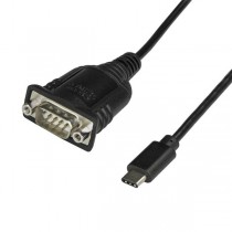 StarTech.com Cable USB Tipo C Macho - Serial DB9 Macho, 40cm, Negro - Envío Gratis
