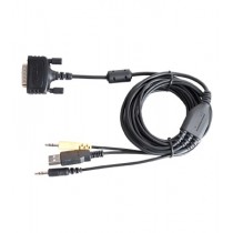 Hytera Cable DB26 Macho - USB/2x 3.5mm Macho, Negro - Envío Gratis