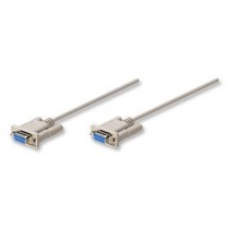 Manhattan Cable Serial de Módem Nulo DB9 Hembra - DB9 Hembra, 1.8 Metros, Gris - Envío Gratis