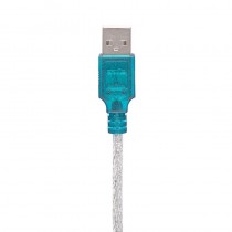 Vcom Cable Cable Serial USB A Macho - DB9 Macho, 1.2 Metros, Azul/Plata - Envío Gratis