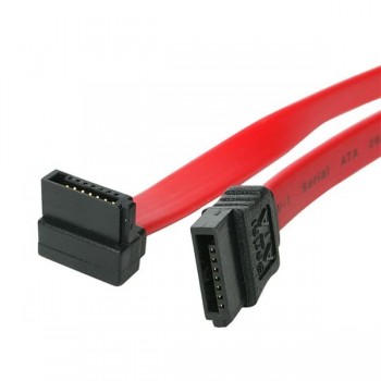 StarTech.com Cable SATA en Ángulo Recto, 45cm, Rojo - Envío Gratis
