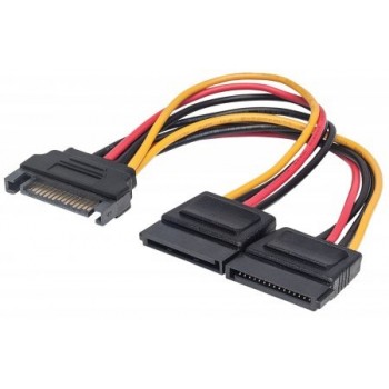 Manhattan Cable SATA Hembra - 2x SATA Macho, 15cm - Envío Gratis