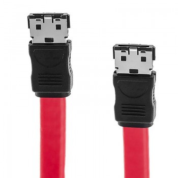 Vcom Cable SATA III eSATA Macho - eSATA Macho, 45cm, Rojo - Envío Gratis