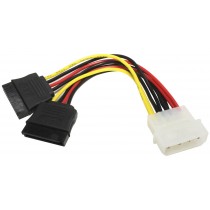 X-Case Cable SATA 4-pin Molex Hembra - 2x SATA 15-pin Hembra - Envío Gratis