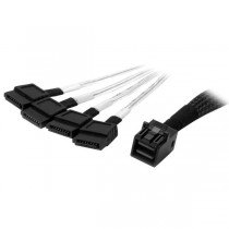 StarTech.com Cable Mini SAS Macho - 4 x SATA Macho, 1 Metro, Negro - Envío Gratis