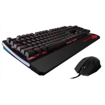 Kit Gamer de Teclado y Mouse Eagle Warrior G75, Alámbrico, USB, Negro (Español) - Envío Gratis