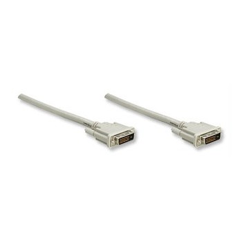 Manhattan Cable DVI Macho - DVI Macho, 3 Metros, Beige - Envío Gratis