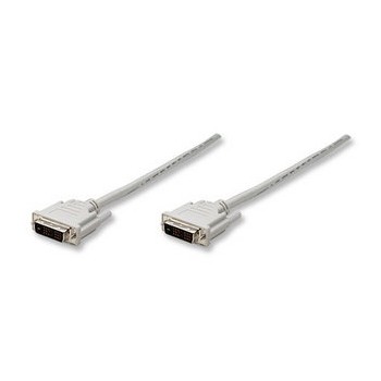 Manhattan Cable DVI Macho - DVI Macho, 1.8 Metros, Beige - Envío Gratis