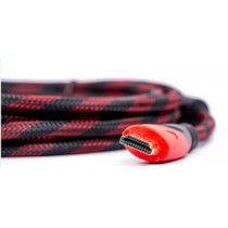 Naceb Cable HDMI Macho - HDMI Macho, 1.5 Metros, Negro/Rojo - Envío Gratis