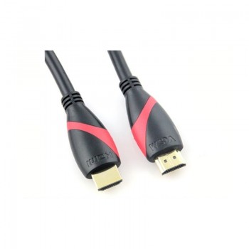 Vcom Cable HDMI Macho - HDMI Macho, 7.5 Metros, Negro/Rojo - Envío Gratis