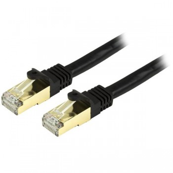 StarTech.com Cable Patch Cat6a STP Blindado sin Enganches RJ-45 Macho - RJ-45 Macho, 1.5 Metros, Negro - Envío Gratis