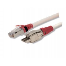 Siemon Cable Patch Cat6a TERA Macho - RJ-45 Macho, 5 Metros, Blanco - Envío Gratis