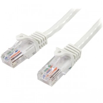 StarTech.com Cable Patch Cat5e UTP sin Enganches RJ-45 Macho - RJ- 45 Macho, 10 Metros, Blanco - Envío Gratis
