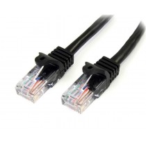 StarTech.com Cable Patch Cat5e UTP sin Enganches RJ-45 Macho - RJ-45 Macho, 5 Metros, Negro - Envío Gratis