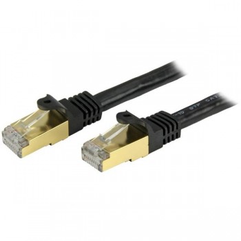 StarTech.com Cable Patch Cat6a STP Blindado sin Enganches, RJ-45 Macho - RJ-45 Macho, 90cm, Negro - Envío Gratis