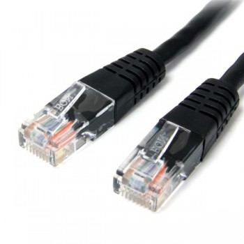 StarTech.com Cable Patch Cat5e UTP Moldeado RJ-45 Macho - RJ-45 Macho, 1.8 Metros, Negro - Envío Gratis