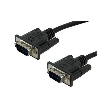 Manhattan Cable para Monitor SVGA 5mm, VGA (D-Sub) Macho - VGA (D-Sub) Macho, 1.8 Metros, Negro - Envío Gratis