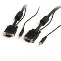 StarTech.com Cable VGA (D-Sub) + 3.5mm Macho, 7.6 Metros, Negro - Envío Gratis