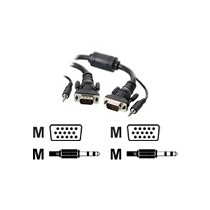 Belkin Cable VGA/Uxga + 3.5 mm, 5 Metros, Negro - Envío Gratis