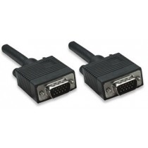 Manhattan Cable para Monitor SVGA 8mm, VGA (D-Sub) Macho - VGA (D-Sub) Macho, 20 Metros, Negro - Envío Gratis