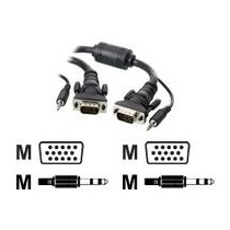 Belkin Cable Monitor VGA/Uxga + 3.5 mm, 1.8 Metros, Negro - Envío Gratis