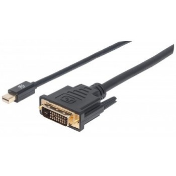 Manhattan Cable Mini DisplayPort Macho - DVI-D Macho, 1.8 Metros, Negro - Envío Gratis