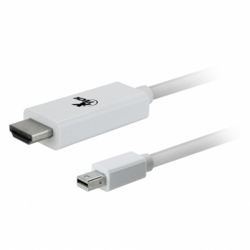 Xtech Cable Mini DisplayPort Macho - HDMI Macho, 1.8 Metros, Blanco - Envío Gratis