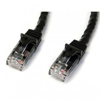 StarTech.com Cable Patch Cat6 UTP sin Enganches, RJ-45 Macho - RJ-45 Macho, 7.62 Metros, Negro - Envío Gratis